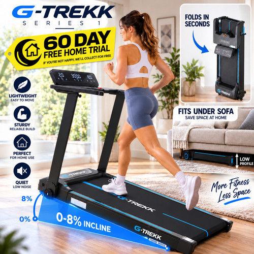 Trekk treadmill 5hp 180kg - g-trekk,
